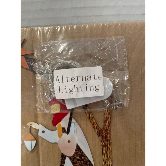 Metal Nativity Scene Decor W/ Alternate Lighting Modern Rustic Design Christmas - Picture 5 of 8